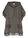 P.a.r.o.s.h Parosh Mantle With Fringes In Multi