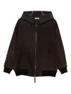 P.a.r.o.s.h Hooded Jacket In Brown