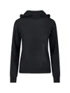 P.a.r.o.s.h Parosh Linfa Knitted Hoodie In Black