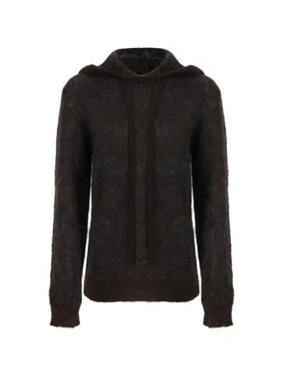 P.a.r.o.s.h Hooded Sweater In Brown