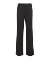 P.a.r.o.s.h Horn Wool Casual Pants In Black