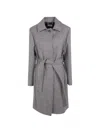 P.a.r.o.s.h Houndstooth Belted Coat In Multi