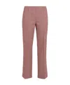 P.a.r.o.s.h Checkered Straight Tube Casual Pants In Pink