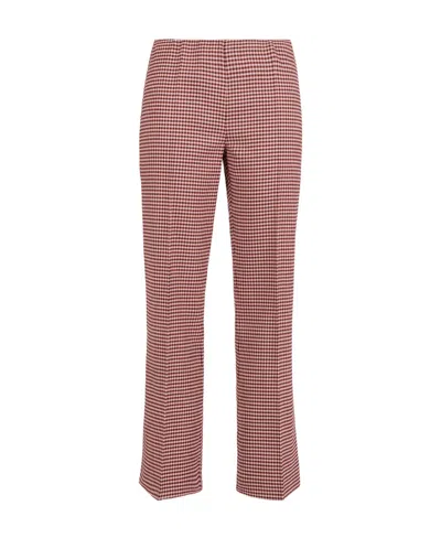 P.A.R.O.S.H HOUNDSTOOTH FLARED TROUSERS