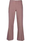 P.a.r.o.s.h Checkered Straight Tube Casual Pants In Rosa