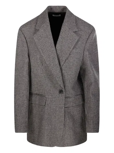 P.A.R.O.S.H HOUNDSTOOTH-PATTERN BLAZER