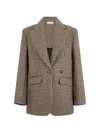 P.a.r.o.s.h Houndstooth-pattern Blazer In Brown