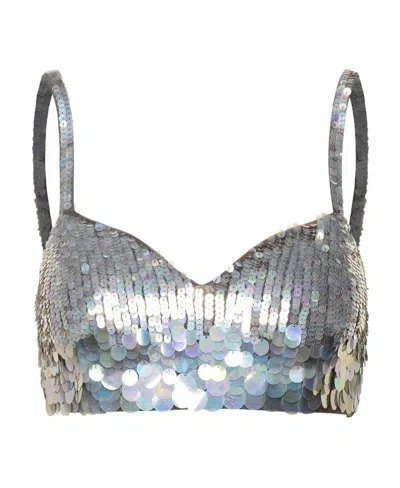 P.A.R.O.S.H P.A.R.O.S.H. SEQUIN EMBELLISHED BUSTIER TOP