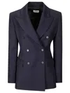 P.a.r.o.s.h Raisa25 Double-breasted Blazer With Notched Lapels