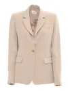 P.a.r.o.s.h Single Breasted Jacket In Beige