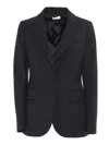 P.a.r.o.s.h Single-breasted Wool Blazer In Black