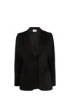P.a.r.o.s.h Single-breasted Tailored Blazer In Black