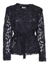 P.a.r.o.s.h Peonia Short Jacket Jackets Blue In Blue