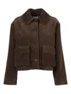 P.a.r.o.s.h Corduroy Pocket Jacket In Brown