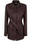 P.a.r.o.s.h Jacket In Dark Brown
