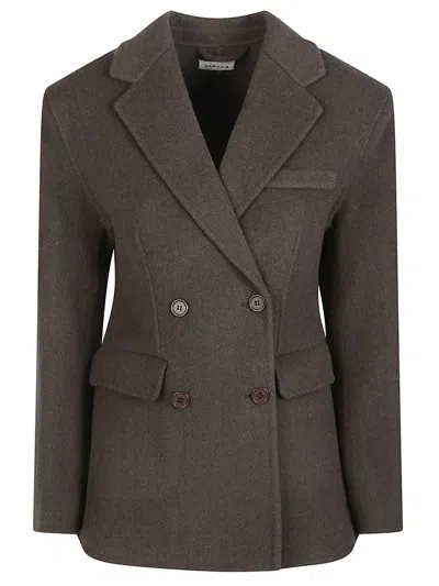 P.a.r.o.s.h Double-breasted Blazer In Green