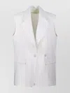 P.a.r.o.s.h Parosh Sleeveless Double-breasted Over Jacket