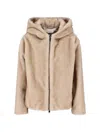 P.a.r.o.s.h Giubbino In Ecopelliccia Sabbia In Neutral