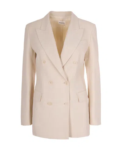P.a.r.o.s.h Blazer Doppiopetto Sabbia In Neutral