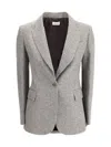 P.a.r.o.s.h P. A.r. O.s. H. Houndstooth Patterned Jacket In Gray