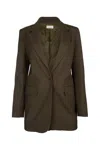 P.a.r.o.s.h Sophisticated Single-breasted Jacket With Notch Lapels In Black