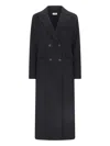 P.a.r.o.s.h Double Coat With All Over Rhinestone In Black