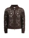 P.a.r.o.s.h Handcrafted Bomber Jacket In Brown
