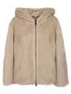 P.a.r.o.s.h Pulse Faux Fur Jacket In Nude