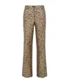 P.a.r.o.s.h Jacquard Trousers In Brown