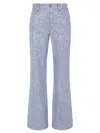 P.a.r.o.s.h Parosh Sequined Flared Blue Jeans