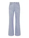 P.a.r.o.s.h Parosh Sequined Flared Blue Jeans