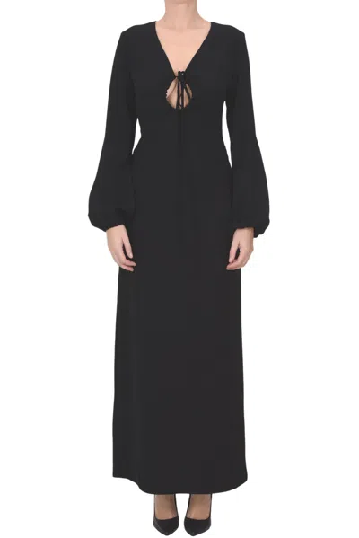 P.a.r.o.s.h Jersey Long Dress In Black