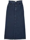 P.a.r.o.s.h . Joy Long Denim Skirt In Blue