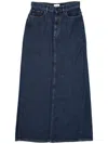 P.a.r.o.s.h . Joy Long Denim Skirt In Blue