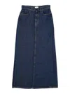 P.a.r.o.s.h . Joy Long Denim Skirt In Blue