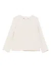 P.a.r.o.s.h Buttoned Long Sleeve Blouses With Back Slit In Neutral