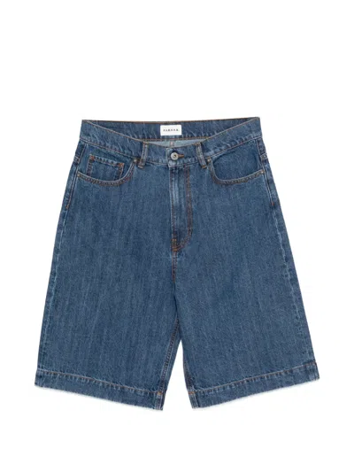 P.a.r.o.s.h Knee-length Denim Shorts In Blue