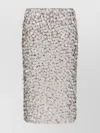 P.a.r.o.s.h Knee-length Skirt Embellished Sequins Textured Surface