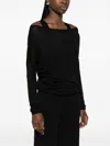 P.a.r.o.s.h Parosh Knit Babylon Woman Black In White
