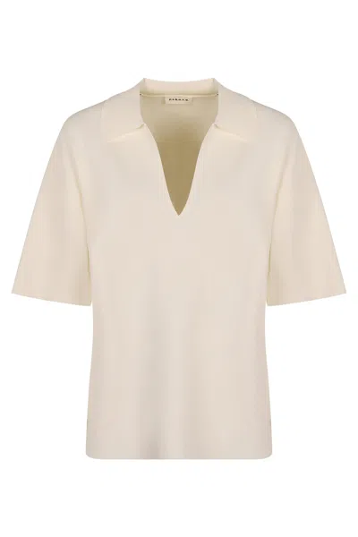 P.a.r.o.s.h Parosh Knit Blouse In Neutral