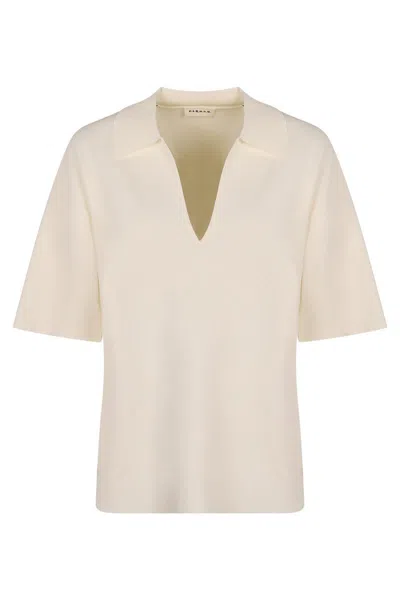 P.a.r.o.s.h . Knit Blouse In Beige
