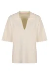 P.a.r.o.s.h Parosh Knit Blouse In Panna