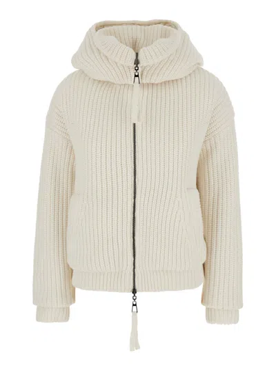 P.a.r.o.s.h Knit Puffer Reversible In Neutral