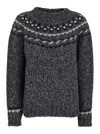P.a.r.o.s.h Parosh Grey Alpaca Blend Sweaters In Gray