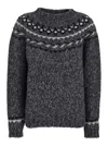 P.a.r.o.s.h Parosh Grey Alpaca Blend Sweaters In Gray