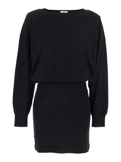 P.a.r.o.s.h Knit Short Dress In Black