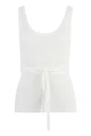 P.a.r.o.s.h Parosh Knitted Crop Top Ribbed Tank Top