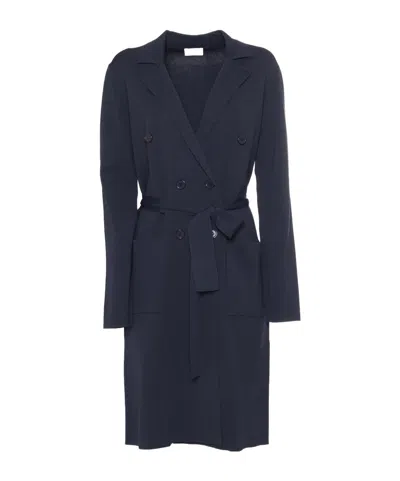 P.a.r.o.s.h Double-breasted Womens Coat In Blue