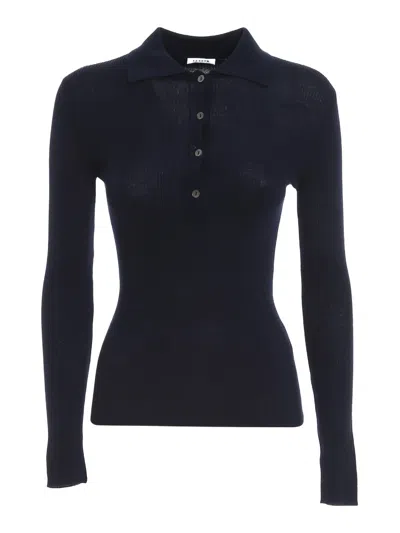 P.a.r.o.s.h Knitted Long-sleeve Top In Blue