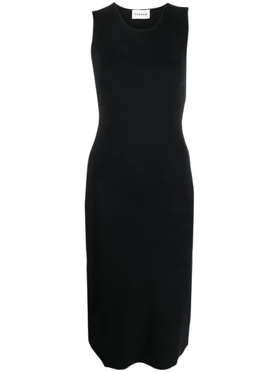 P.a.r.o.s.h . Knitted Midi Dress In Black